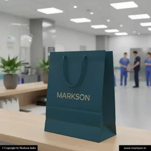Unique Plain Paper Bags With Rope Handle Mockup Design Markson India