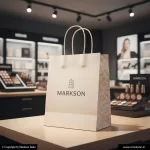 Unique Plain Paper Bags With Twisted Pp Handle Mockup Design Markson India
