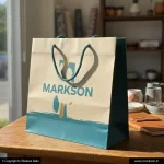 Unique Shopping Paper Bags With Rope Handle Mockup Design Markson India