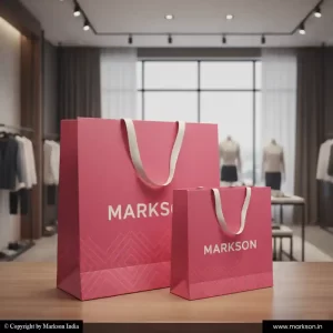 Best A4 Paper Bags With Ribbon Handle Printing Services Markson India