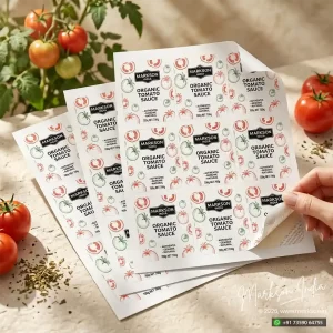 Best Custom Label Stickers Sheets Printing Services Markson India