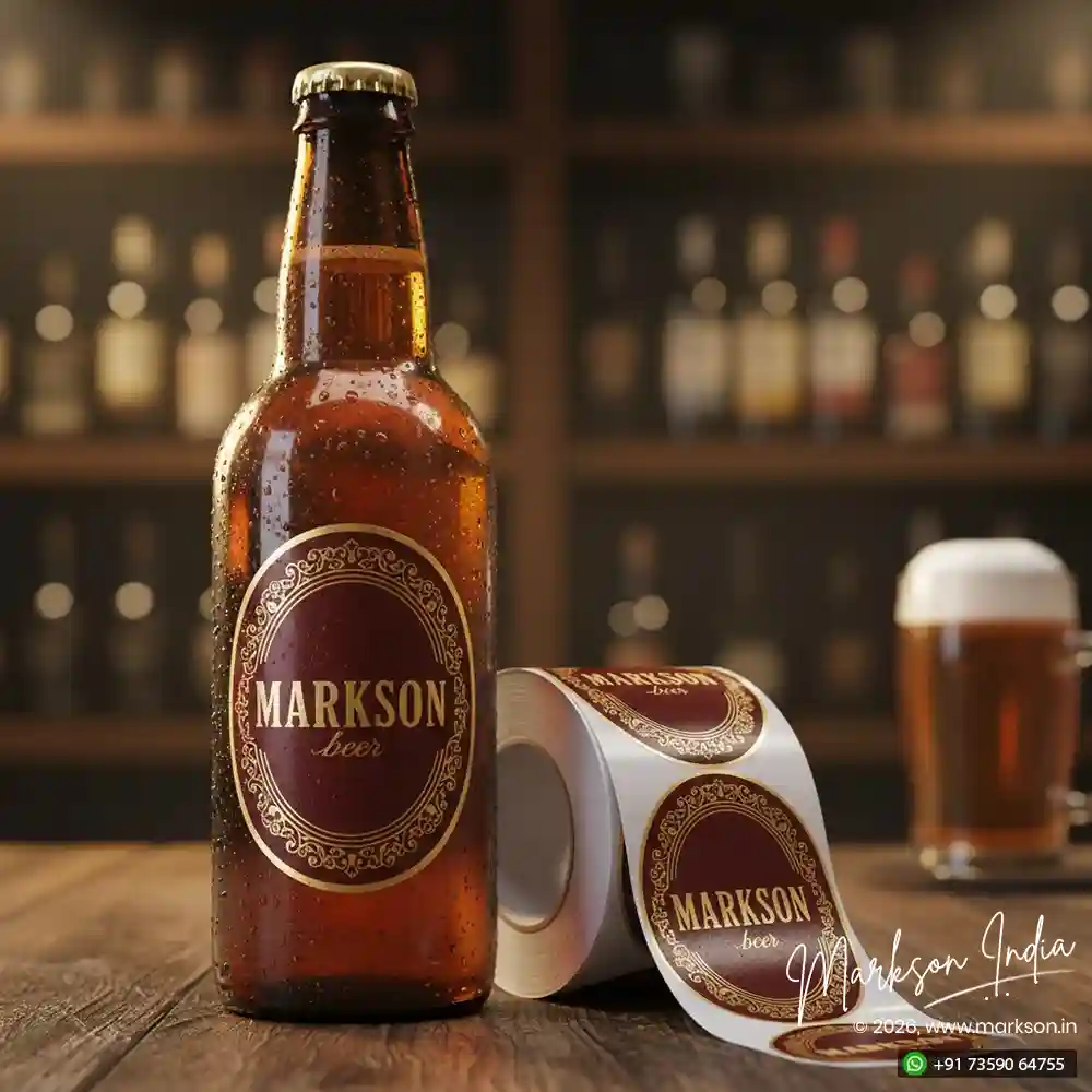 Best Foil Oval Label Stickers Printing Services Markson India