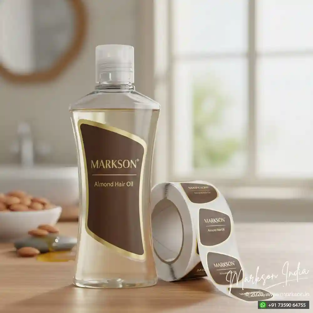 Best Personal Care Die Cut Label Stickers Printing Services Markson India