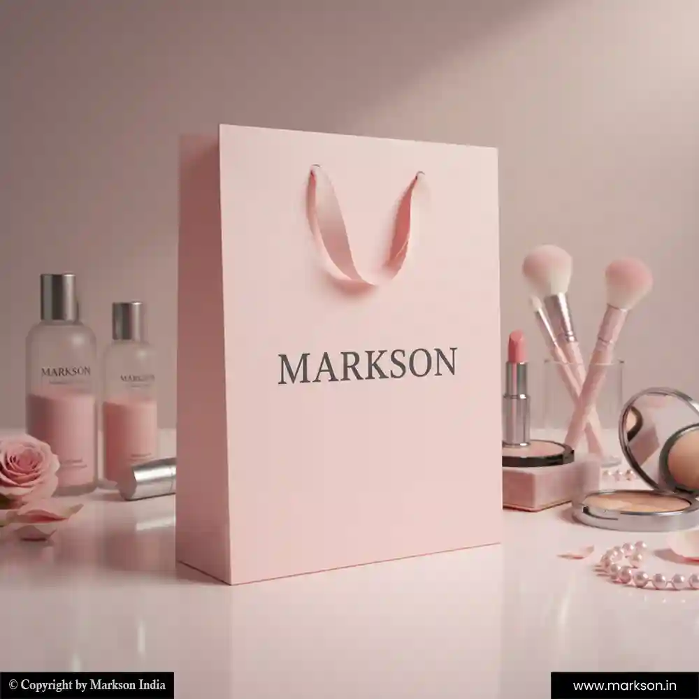 Best Plain Paper Bags With Ribbon Handle Printing Services Markson India