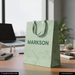 Best Promational Paper Bags With Ribbon Handle Printing Services Markson India