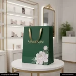 Cosmetic Paper Bags With Ribbon Handle 1 Buy Cosmetic Paper Bags With Ribbon Handle Designing Near Me Markson India