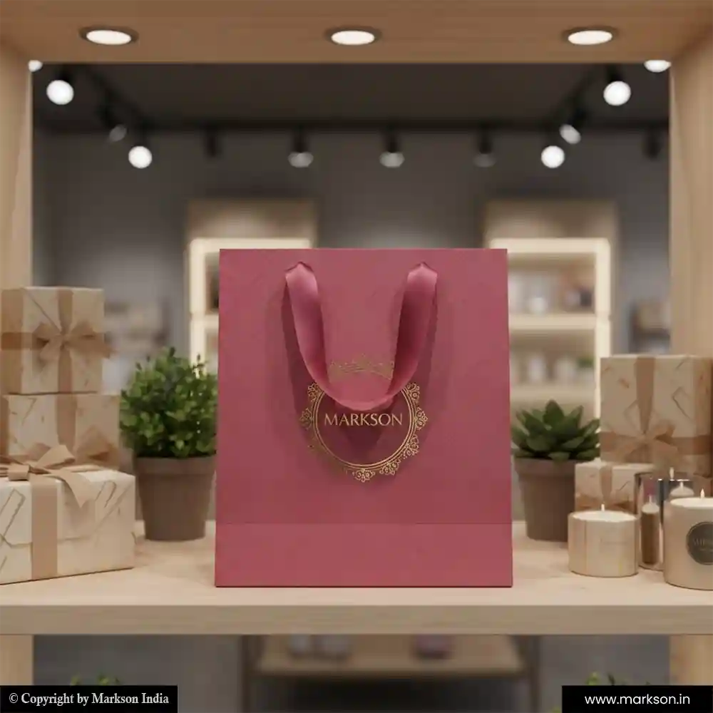 Buy Gift Paper Bags with Ribbon Handle Designing Near Me Markson India