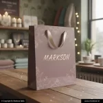 Buy Laminated Paper Bags With Ribbon Handle Designing Near Me Markson India