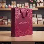 Buy Multicolour Paper Bags With Ribbon Handle Designing Near Me Markson India