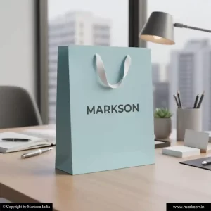 Buy Plain Paper Bags With Ribbon Handle Designing Near Me Markson India