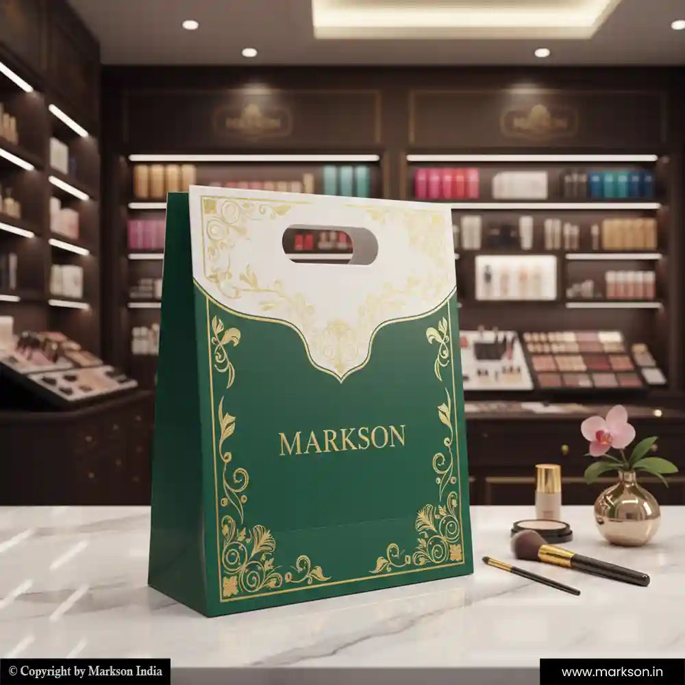Buy Premium Design Paper Bags with Die Cut Handle Designing Near Me Markson India