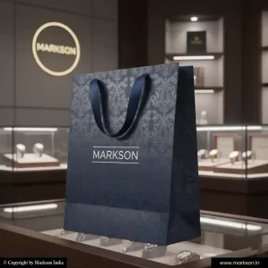 Buy Printed Paper Bags with Ribbon Handle Designing Near Me Markson India