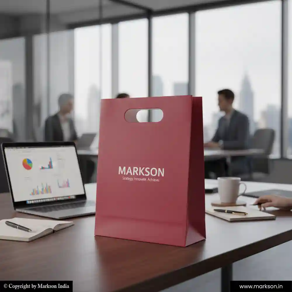Buy Promational Paper Bags With Die Cut Handle Designing Near Me Markson India