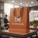 Buy Promational Paper Bags With Ribbon Handle Designing Near Me Markson India