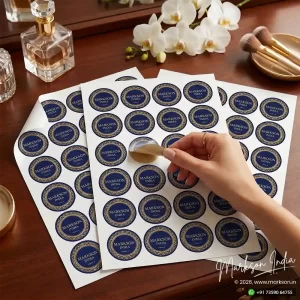 Custom Circle Label Stickers Sheets Printing Services Markson India