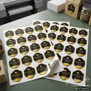 Custom Die Cut Label Stickers Sheets Printing Services Markson India