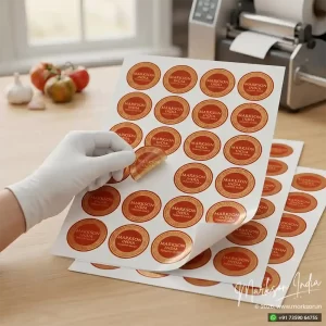 Foil Circle Label Stickers Sheets Latest Price Markson India