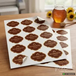 Foil Die Cut Label Stickers Sheets Latest Price Markson India