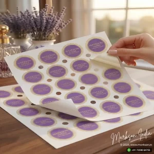Foil Oval Label Stickers Sheets Latest Price Markson India