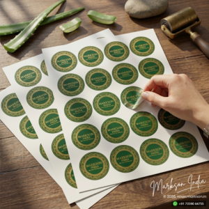 Laminated Circle Label Stickers Sheets Printing Online Markson India