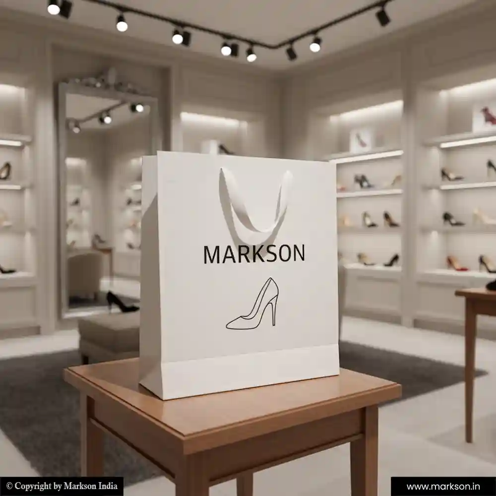 New A4 Paper Bags with Ribbon Handle Printing Online Markson India