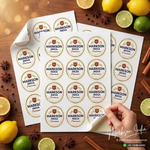 New Laminated Label Stickers Sheets Printing Online Markson India