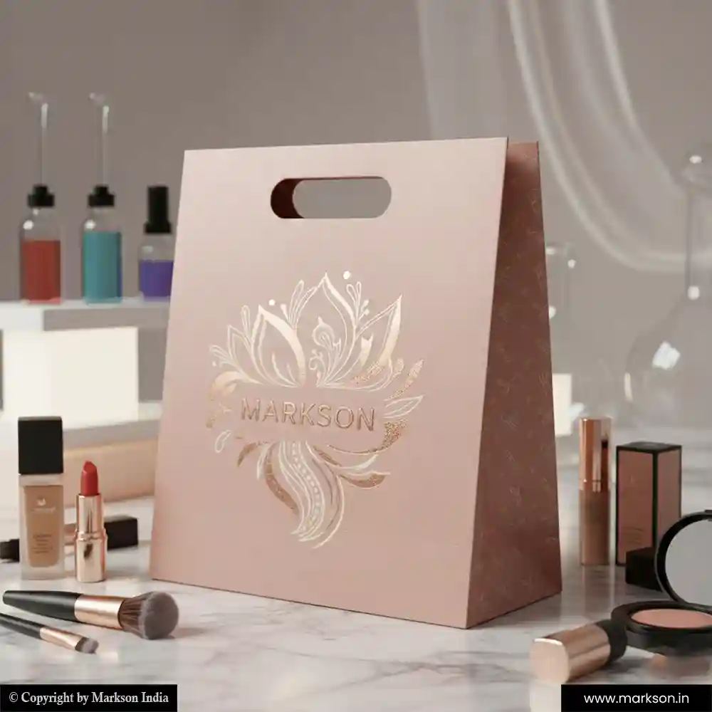 New Premium Design Paper Bags with Die Cut Handle Printing Online Markson India
