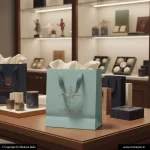 New Premium Design Paper Bags With Ribbon Handle Printing Online Markson India