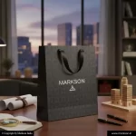 New Promational Paper Bags With Ribbon Handle Printing Online Markson India