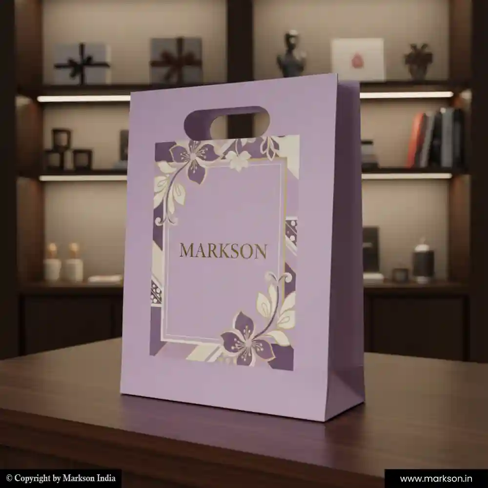 New Standard Paper Bags with Die Cut Handle Printing Online Markson India