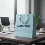 New Standard Paper Bags With Ribbon Handle Printing Online Markson India