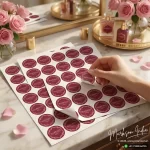 Perfume Die Cut Label Stickers Sheets Printing Online Markson India