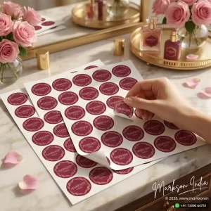 Perfume Die Cut Label Stickers Sheets Printing Online Markson India
