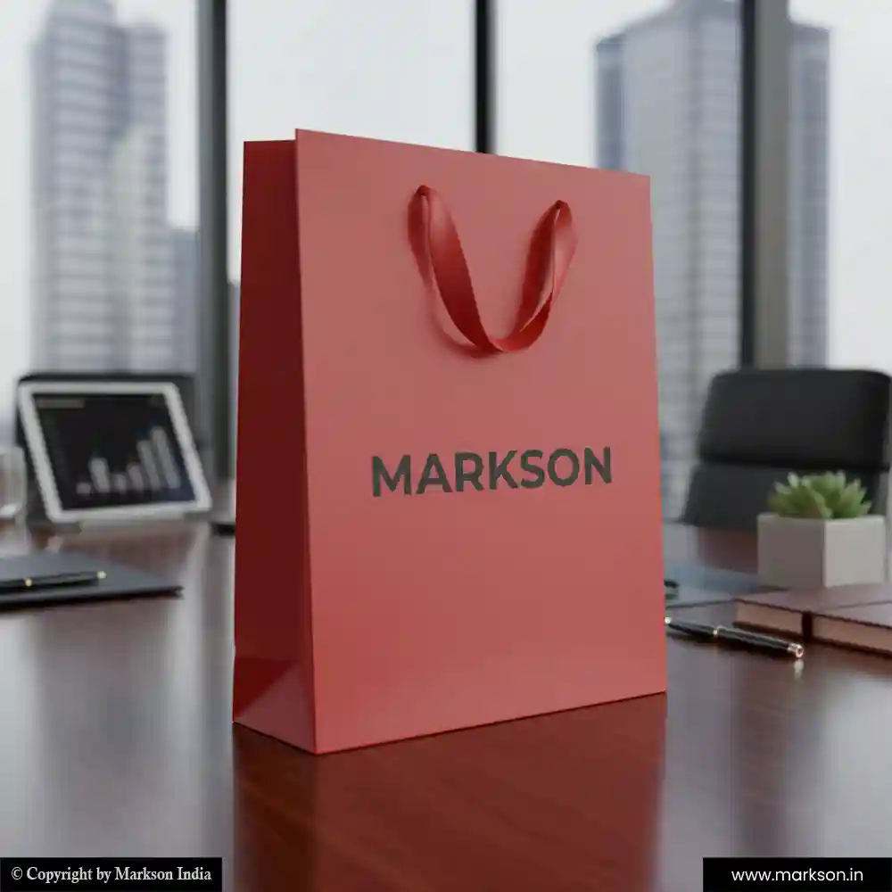 Top Plain Paper Bags with Ribbon Handle Latest Price Markson India