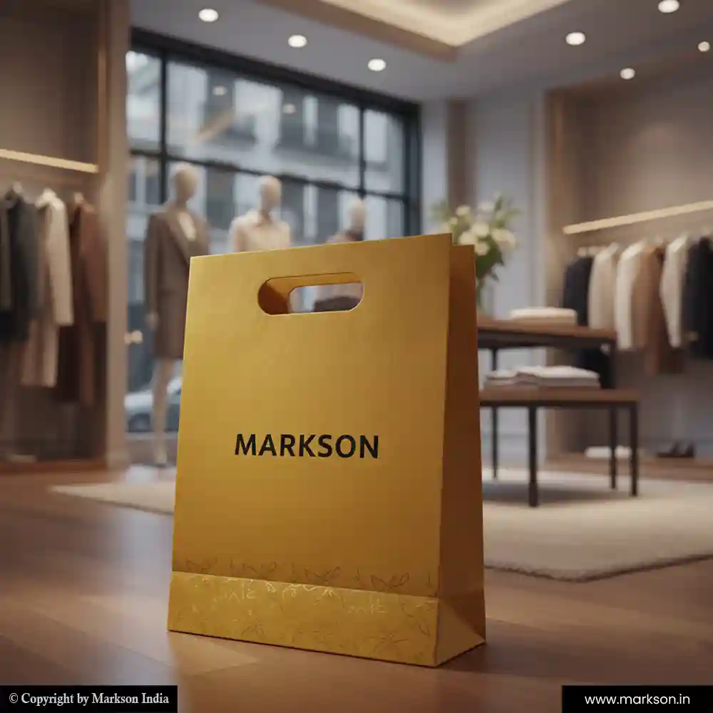 Top Shopping Paper Bags with Die Cut Handle Latest Price Markson India