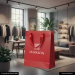 Top Standard Paper Bags With Ribbon Handle Latest Price Markson India
