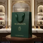 Unique A5 Paper Bags With Ribbon Handle Mockup Design Markson India