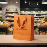 Custom Paper Bags With Ribbon Handle 5 Unique Custom Paper Bags With Ribbon Handle Mockup Design Markson India