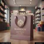 Gift Paper Bags With Ribbon Handle 5 Unique Gift Paper Bags With Ribbon Handle Mockup Design Markson India