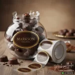 Unique Premium Oval Label Stickers Mockup Design Markson India